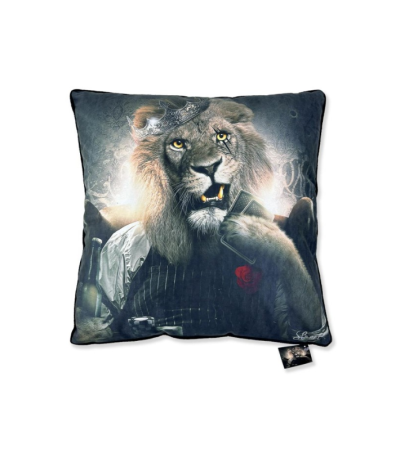 Coussin Lion Royal Casino – Coussin déco original | Lumiland