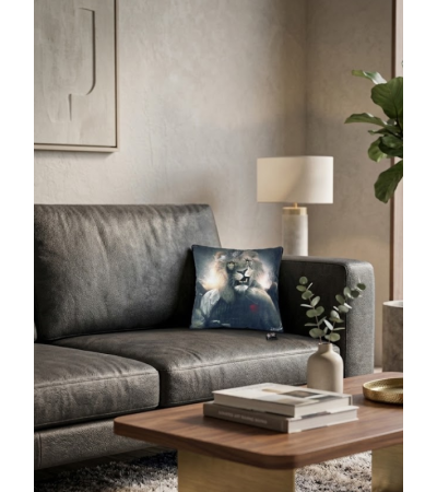 Coussin Lion Royal Casino – Coussin déco original | Lumiland
