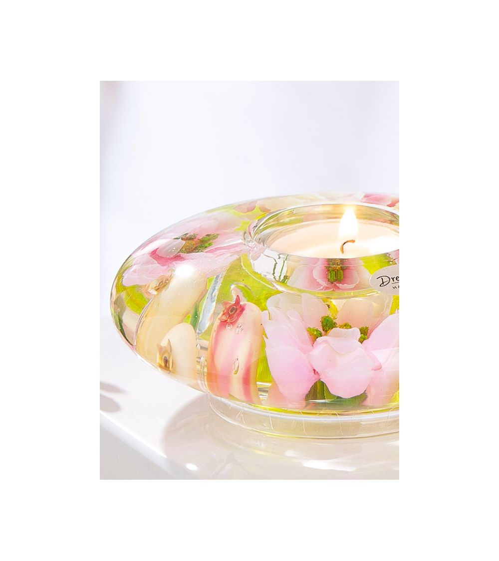 Bougeoir OVNI floral en verre – Déco chic | Lumiland