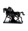 Sculpture cheval noir LUNA – Déco chic | Lumiland