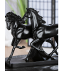 Sculpture cheval noir LUNA – Déco chic | Lumiland