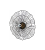 Applique murale Noria noire 40 cm – Métal design E27