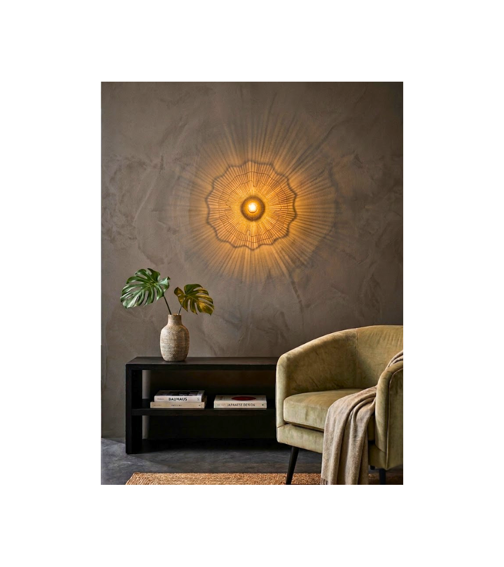Applique murale Noria noire 40 cm – Métal design E27