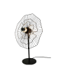 Lampe à poser Noria noire 45 cm – Design métal E27