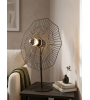 Lampe à poser Noria noire 45 cm – Design métal E27