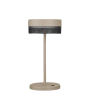 Lampe nomade MESH taupe et noire – LED rechargeable