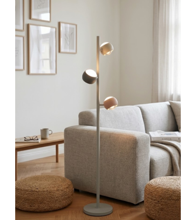 Lampadaire liseuse CANNON 3 têtes multicolore LED