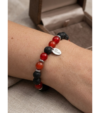 Bracelet lithothérapie Lily Parker Homme – Bracelets bien-être 8 mm