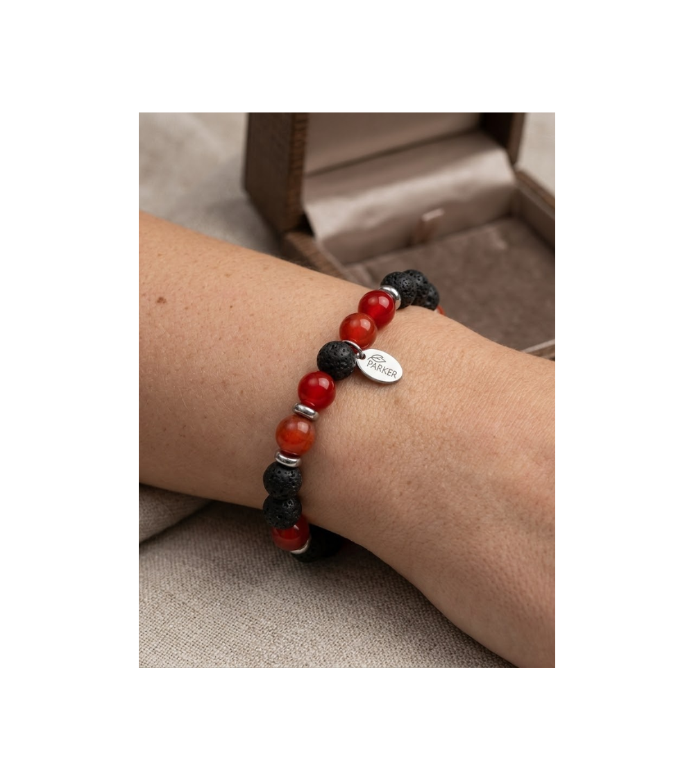 Bracelet lithothérapie Lily Parker Homme – Bracelets bien-être 8 mm