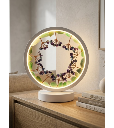 Lampe pierres naturelles ANGELIGHT Arbre de Vie – Lampe LED USB