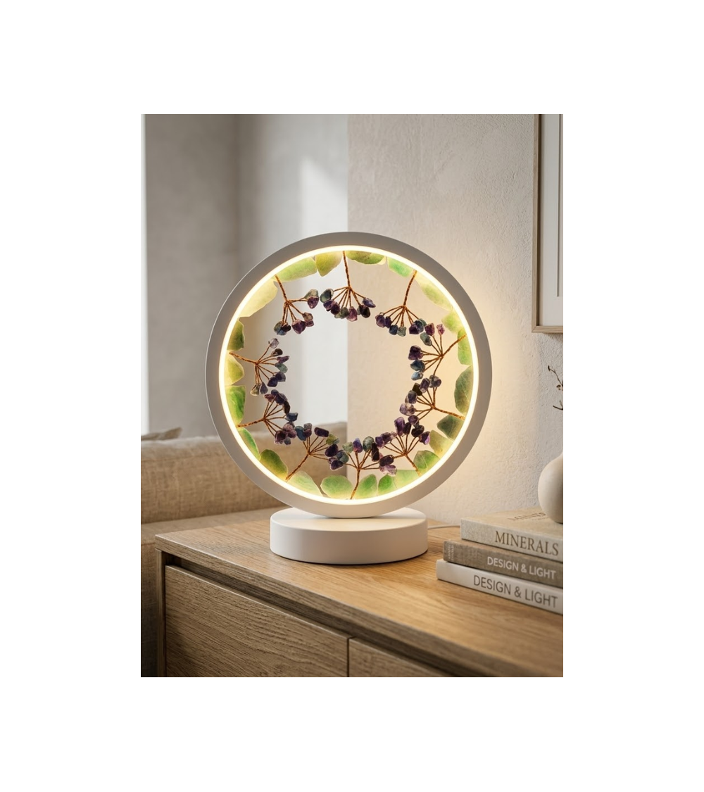 Lampe pierres naturelles ANGELIGHT Arbre de Vie – Lampe LED USB