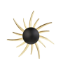 Applique murale LED SOLÉA noir et or - LUMILAND