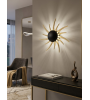 Applique murale LED SOLÉA noir et or - LUMILAND