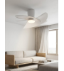 Ventilateur de Plafond ONA Blanc LED 70 cm | Silencieux télécommande