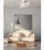 Ventilateur de Plafond ONA Blanc LED 70 cm | Silencieux télécommande