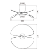 Ventilateur de Plafond ONA Blanc LED 70 cm | Silencieux télécommande