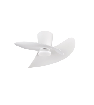 Ventilateur de Plafond ONA Blanc LED 70 cm | Silencieux télécommande