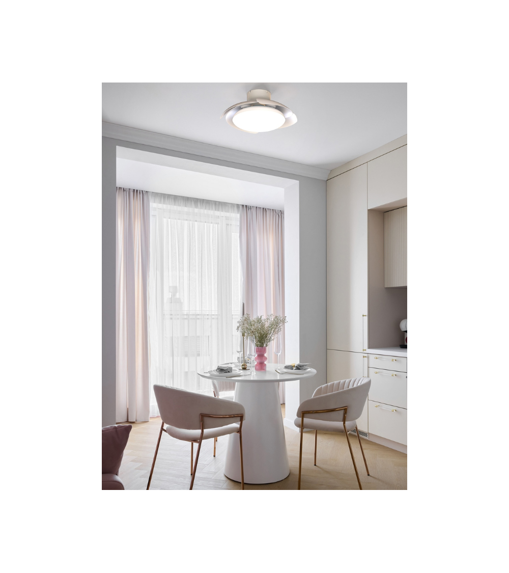 Ventilateur de Plafond ALOHA Blanc LED | Pales Rétractables & Moteur D