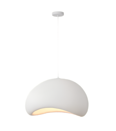 Suspension LUNA en Résine Blanche Ø50 ou Ø60 cm E27 | Lumiland