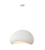 Suspension LUNA en Résine Blanche Ø50 ou Ø60 cm E27 | Lumiland
