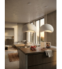 Suspension LUNA en Résine Blanche Ø50 ou Ø60 cm E27 | Lumiland