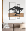 Décoration murale bonsaï bois et métal | Lumiland