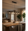 Suspension LINEA verre fumé 5 ou 7 lumières | Lumiland
