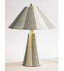 Lampe ADORA en céramique blanc et vert ou gris | Lumiland