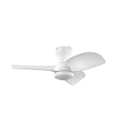 Ventilateur plafonnier CRETA blanc LED | Lumiland