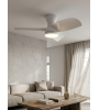Ventilateur plafonnier CRETA blanc LED | Lumiland
