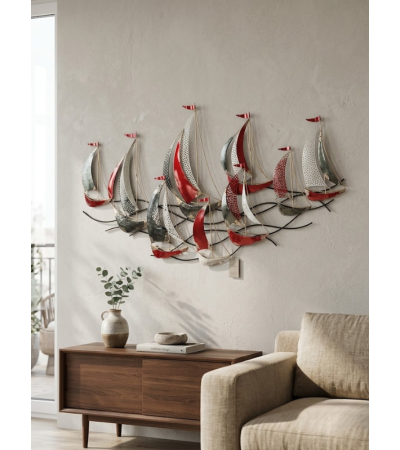 Décoration murale RÉGATE en métal 151 cm | Lumiland