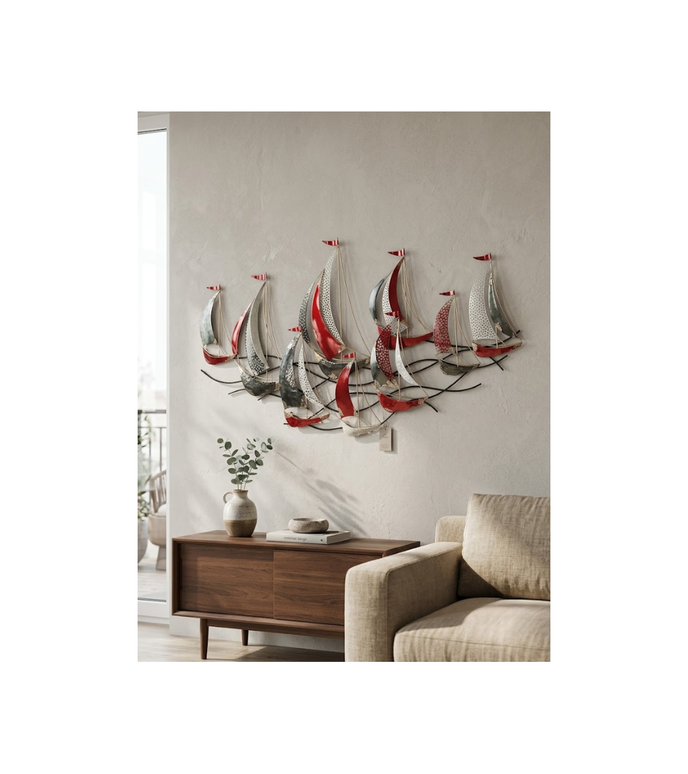 Décoration murale RÉGATE en métal 151 cm | Lumiland