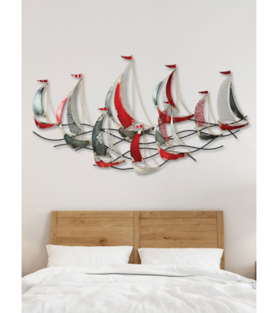 Décoration murale RÉGATE en métal 151 cm | Lumiland