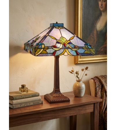 Lampe à poser Tiffany design – Luminaire vitrail élégant | Lumiland