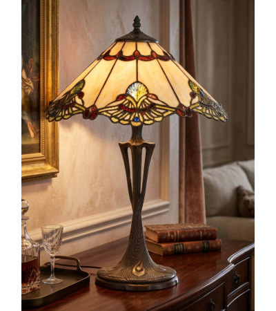 Lampe Tiffany Art Déco – Lampe à poser vitrail élégante | Lumiland