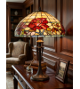 Lampe Tiffany AMBERA – Lampe vitrail décorative | Lumiland