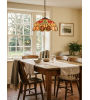 Suspension Tiffany TULIPA – Suspension en vitrail floral | Lumiland