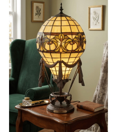 Lampe Tiffany MONTGOLFIÈRE – Lampe en vitrail Art nouveau | Lumiland