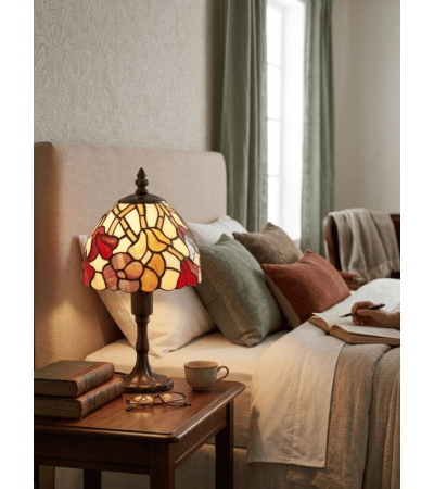 Lampe Tiffany BLOOM – Lampe fleurie en vitrail | Lumiland
