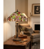 Lampe Tiffany LUMÉA – Grande lampe en vitrail Art nouveau | Lumiland