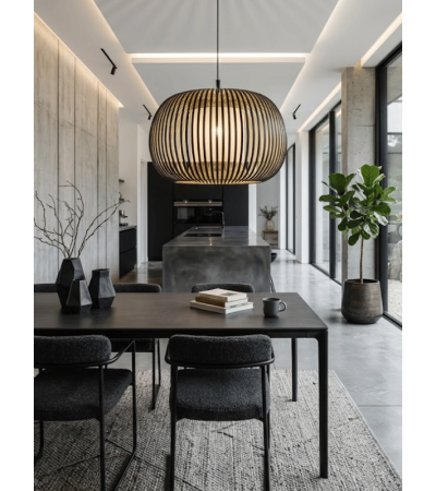 Suspension ESTENO en velours – 38 ou 60 cm | Lumiland