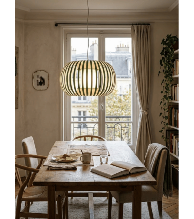 Suspension ESTENO en velours – 38 ou 60 cm | Lumiland