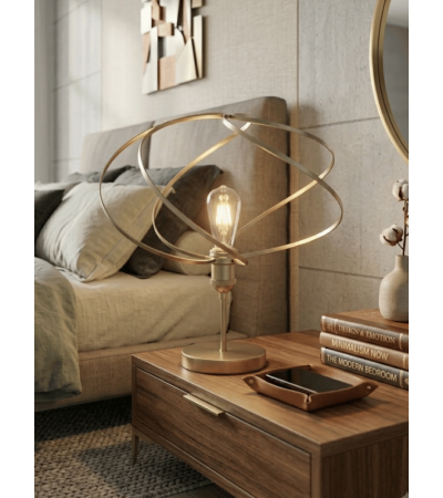 Lampe de table TOURMALINE design – Noir, Or ou Nickel | Lumiland