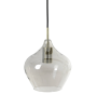 Suspension RAKEL 5 lumières – Verre fumé & bronze | Lumiland