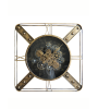 Horloge carrée à engrenages : design et originalité -Lumiland.fr