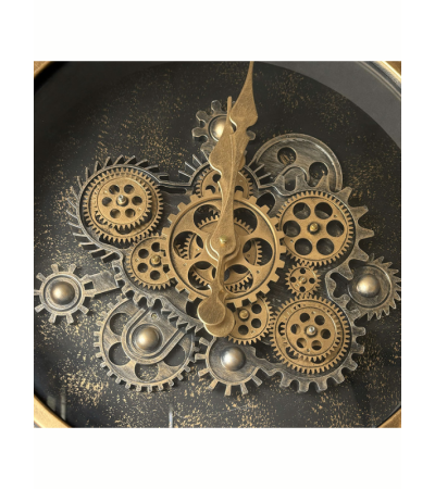 Horloge carrée à engrenages : design et originalité -Lumiland.fr