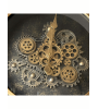 Horloge carrée à engrenages : design et originalité -Lumiland.fr
