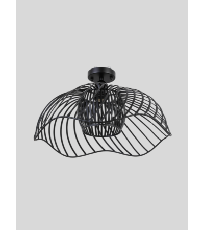 Plafonnier MARINE Métal Blanc ou Noir Ø45 cm E27 | Lumiland