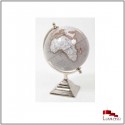 Mappemonde PHINEAS, Grise, 25 cm