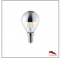 Ampoule ARGENT à LEDS FILAMENT, E14, 4W, 2800K